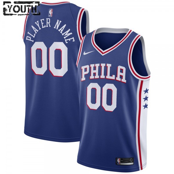 Philadelphia 76ers Trikot Benutzerdefinierte 2020-2021 Nike Icon Edition Swingman - Kinder